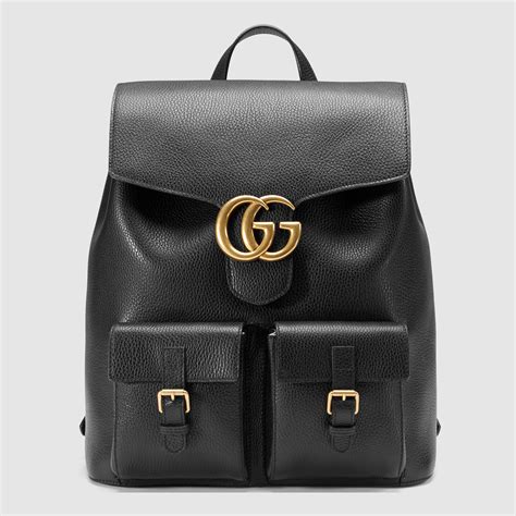 gucci rainy large flap backpack|Gucci leather backpack.